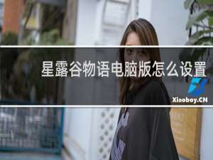 星露谷物语电脑版怎么设置
