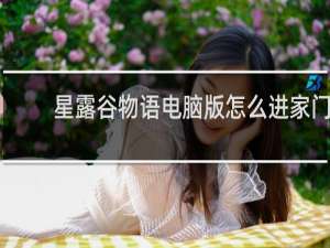 星露谷物语电脑版怎么进家门
