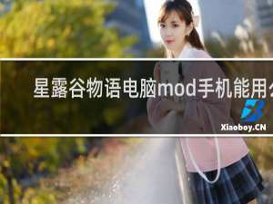 星露谷物语电脑mod手机能用么