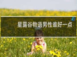 星露谷物语男性谁好一点