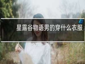 星露谷物语男的穿什么衣服