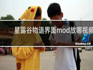 星露谷物语界面mod放哪视频