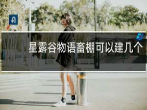 星露谷物语畜棚可以建几个