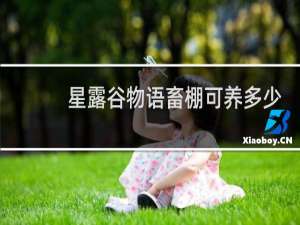 星露谷物语畜棚可养多少