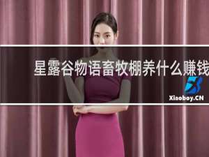 星露谷物语畜牧棚养什么赚钱