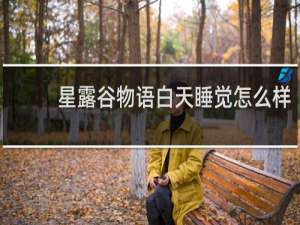 星露谷物语白天睡觉怎么样