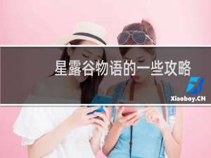 星露谷物语的一些攻略