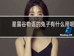 星露谷物语的兔子有什么用呢