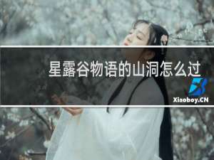 星露谷物语的山洞怎么过