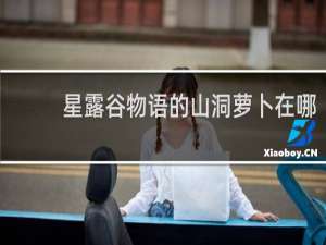 星露谷物语的山洞萝卜在哪