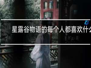 星露谷物语的每个人都喜欢什么