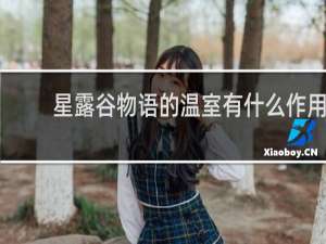 星露谷物语的温室有什么作用