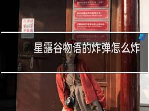 星露谷物语的炸弹怎么炸