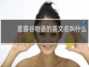 星露谷物语的英文名叫什么