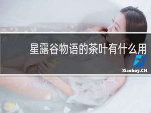 星露谷物语的茶叶有什么用