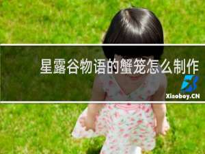 星露谷物语的蟹笼怎么制作