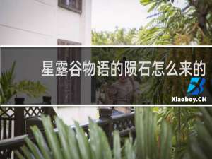 星露谷物语的陨石怎么来的