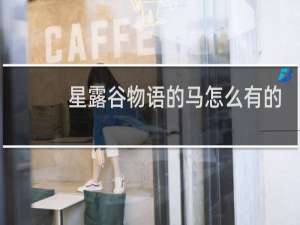 星露谷物语的马怎么有的