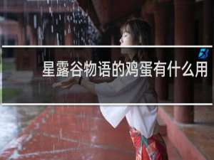 星露谷物语的鸡蛋有什么用