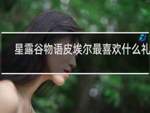 星露谷物语皮埃尔最喜欢什么礼物