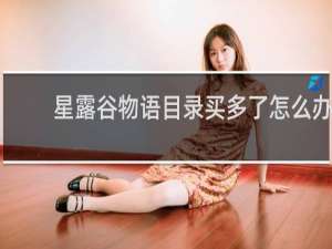 星露谷物语目录买多了怎么办