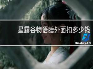 星露谷物语睡外面扣多少钱