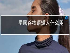 星露谷物语矮人什么用