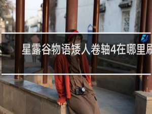 星露谷物语矮人卷轴4在哪里刷