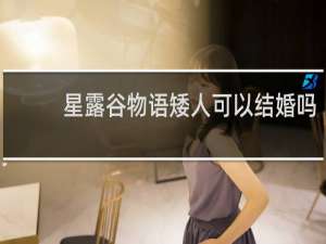 星露谷物语矮人可以结婚吗