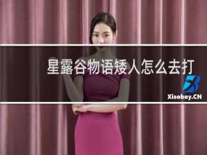 星露谷物语矮人怎么去打