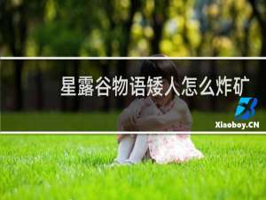 星露谷物语矮人怎么炸矿