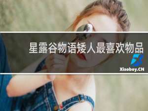 星露谷物语矮人最喜欢物品