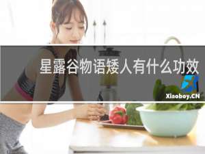 星露谷物语矮人有什么功效