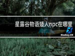 星露谷物语矮人npc在哪里