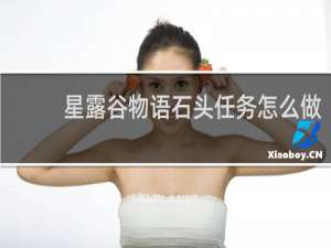 星露谷物语石头任务怎么做