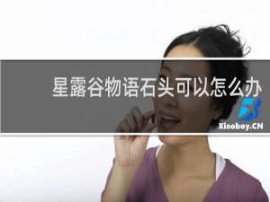 星露谷物语石头可以怎么办