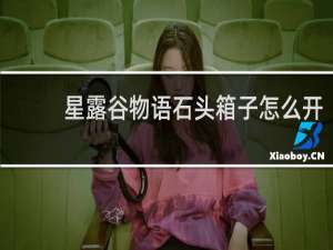 星露谷物语石头箱子怎么开