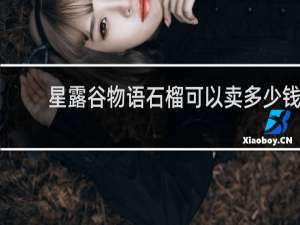 星露谷物语石榴可以卖多少钱