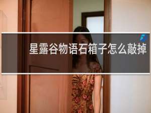 星露谷物语石箱子怎么敲掉