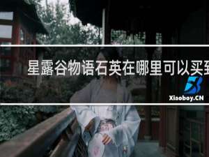 星露谷物语石英在哪里可以买到