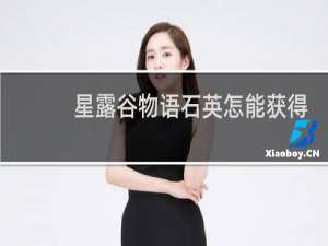 星露谷物语石英怎能获得