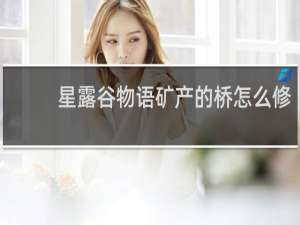 星露谷物语矿产的桥怎么修