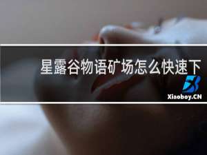 星露谷物语矿场怎么快速下