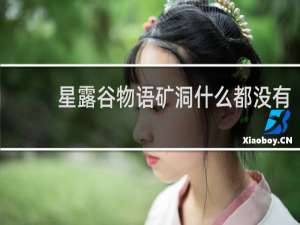 星露谷物语矿洞什么都没有