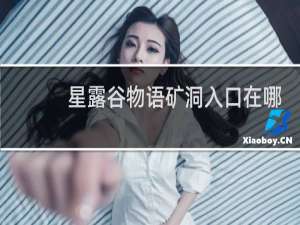 星露谷物语矿洞入口在哪