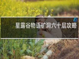 星露谷物语矿洞六十层攻略