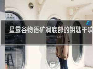 星露谷物语矿洞底部的钥匙干嘛用