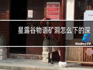 星露谷物语矿洞怎么下的深