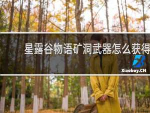 星露谷物语矿洞武器怎么获得