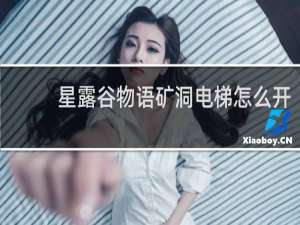 星露谷物语矿洞电梯怎么开